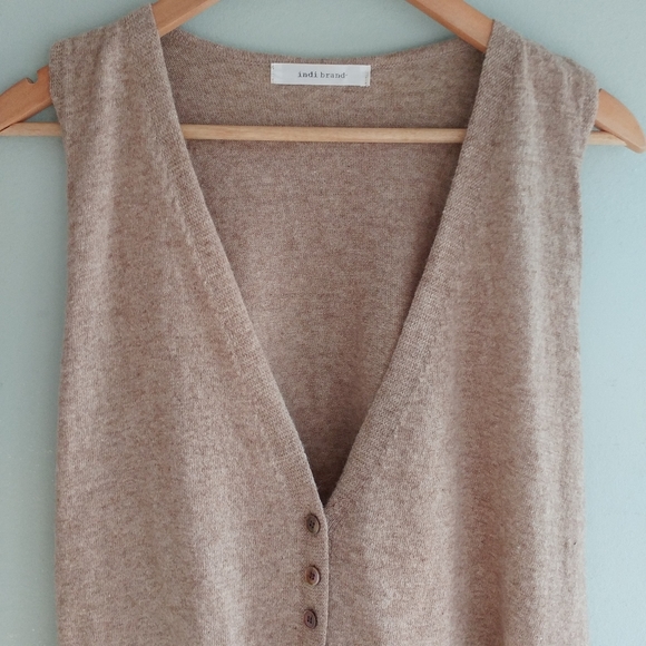 Indi Button tie waist vest - Picture 5 of 12